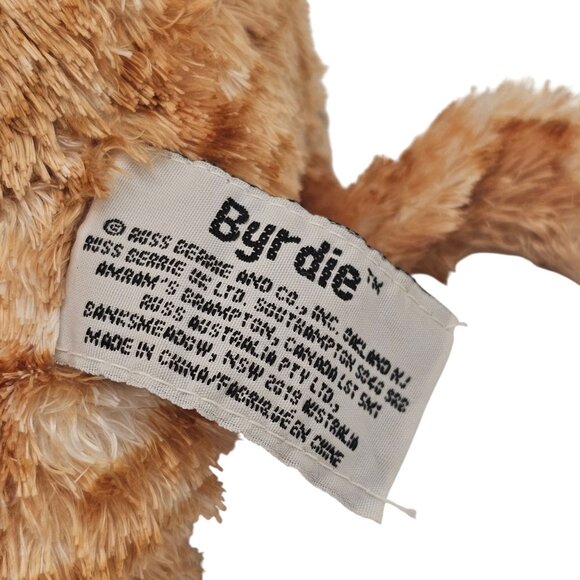 Russ Orange Brown Stripe Tabby Cat Teddy Bear Toy Beanie Plush 12" Cute Y2K - Picture 7 of 9